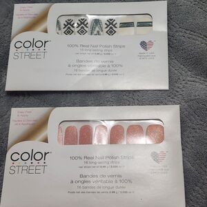 Color Street Cape Coral & Costa Rica Escape Nail Polish Strips- BRAND NEW